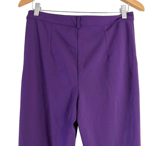 Windsor Eggplant Purple Skinny Trouser Pants Size Large Stretch Pockets Career - Picture 4 of 11